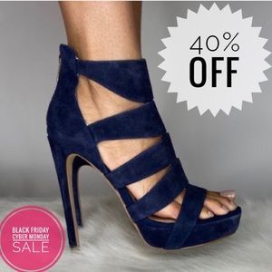 Steve Madden Blue Suede Heels